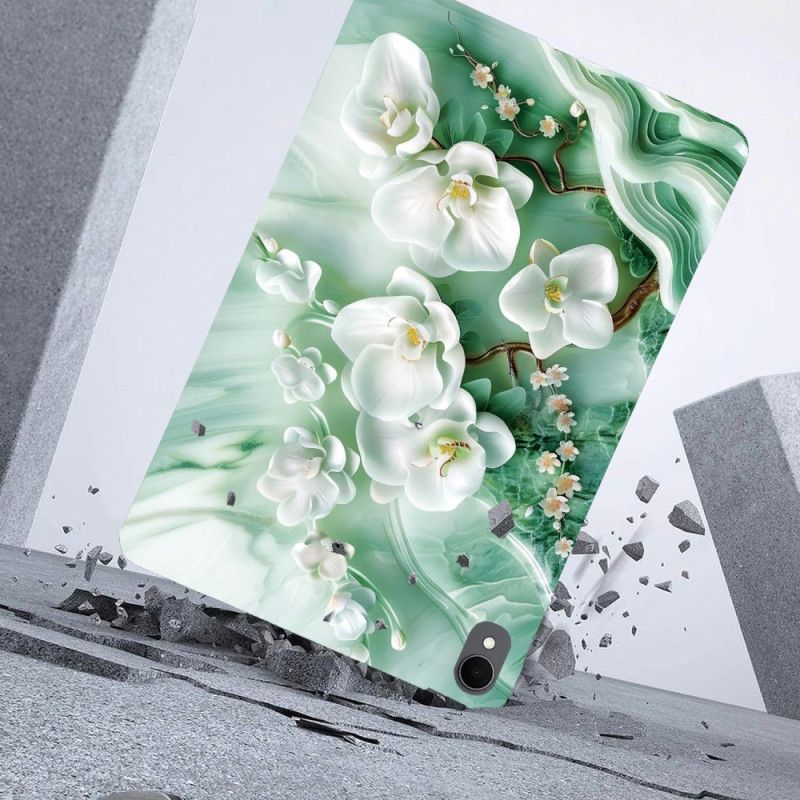 Κάλυμμα Samsung Galaxy Tab S11 Λουλούδια Νεφρίτη