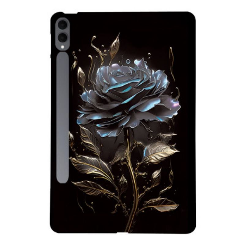 Κάλυμμα Samsung Galaxy Tab S11 Ultra Μαύρο Τριαντάφυλλο Σιλικόνης