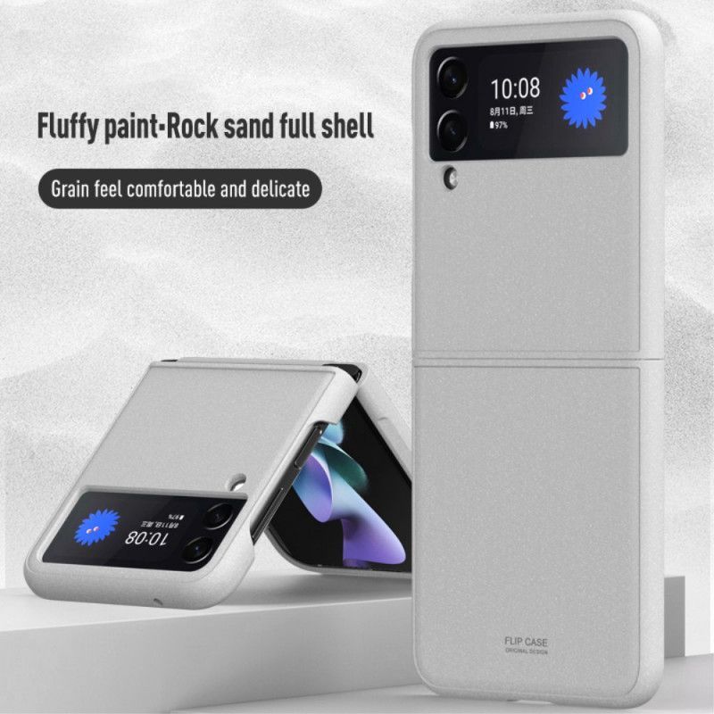 Κάλυμμα Samsung Galaxy Z Flip 3 5G Μαύρο Στυλ Αμμοβολής