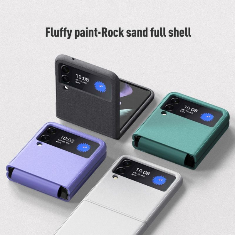 Κάλυμμα Samsung Galaxy Z Flip 3 5G Μαύρο Στυλ Αμμοβολής