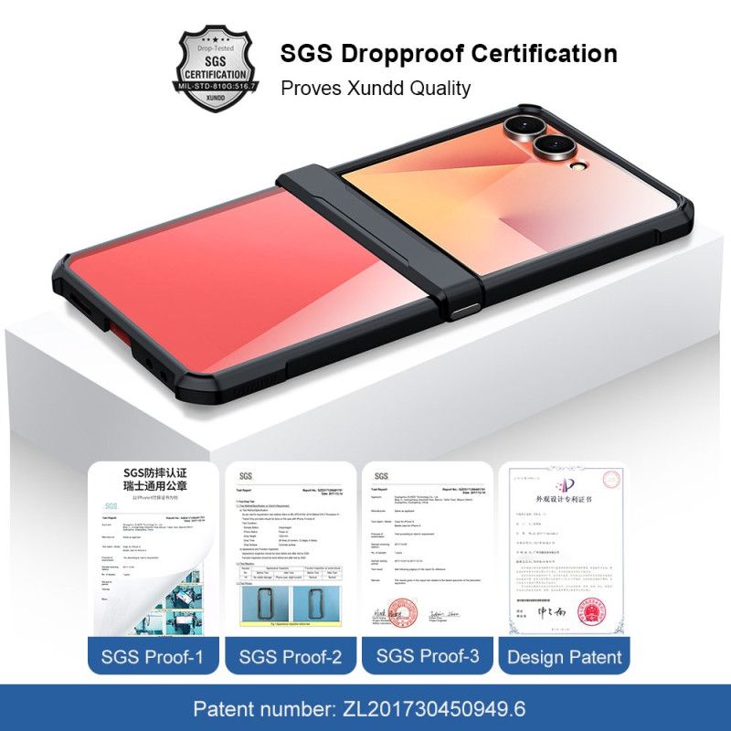 Κάλυμμα Samsung Galaxy Z Flip 7 Αερόσακος Και Προστατευτικό Οθόνης Xundd Σιλικόνης