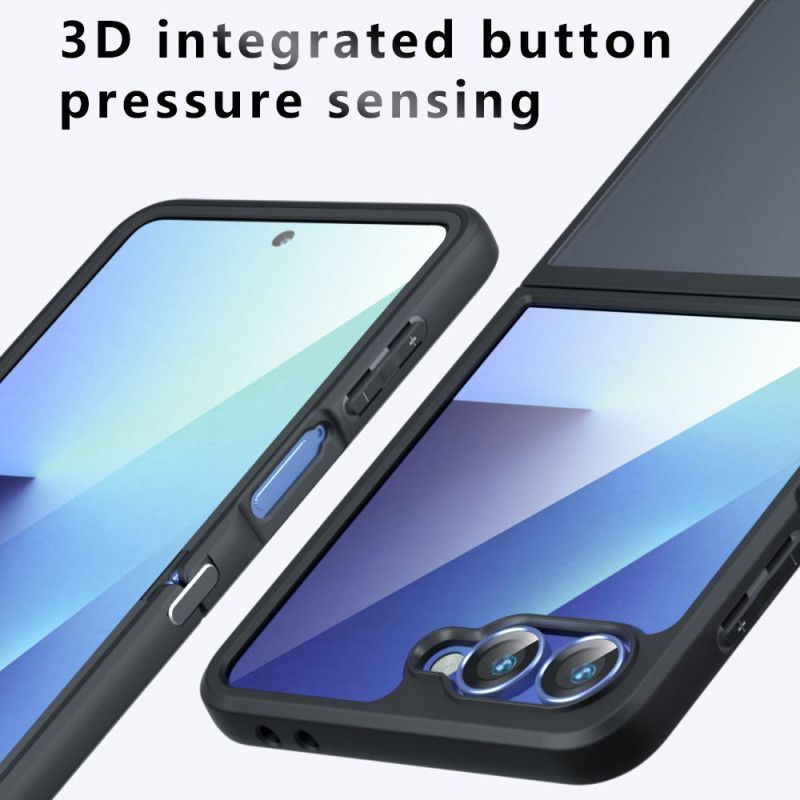 Κάλυμμα Samsung Galaxy Z Flip 7 Διαφανές Μαύρο Σιλικόνης