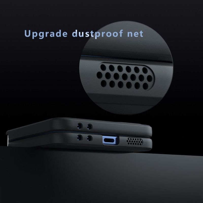 Κάλυμμα Samsung Galaxy Z Flip 7 Διαφανές Μαύρο Σιλικόνης