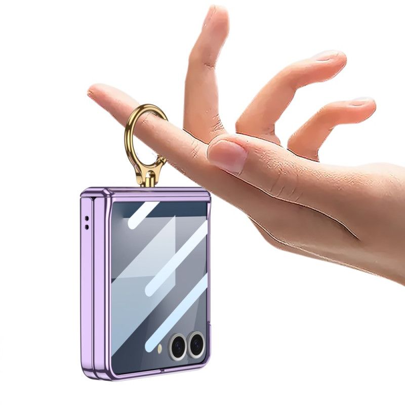 Κάλυμμα Samsung Galaxy Z Flip 7 Διαφανές Με Βάση Και Μαγνητική Προστασία Gkk Σιλικόνης