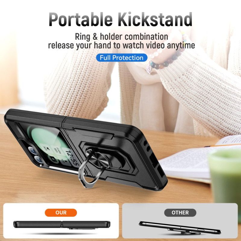 Κάλυμμα Samsung Galaxy Z Flip 7 Fe Ανθεκτικό Με Βάση Δακτυλίου