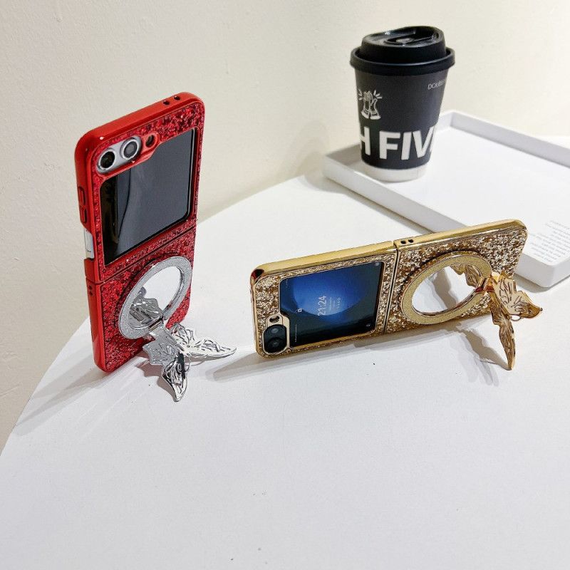 Κάλυμμα Samsung Galaxy Z Flip 7 Fe Βάση Πεταλούδας Με Στρας