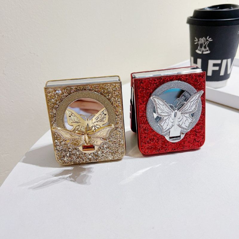 Κάλυμμα Samsung Galaxy Z Flip 7 Fe Βάση Πεταλούδας Με Στρας