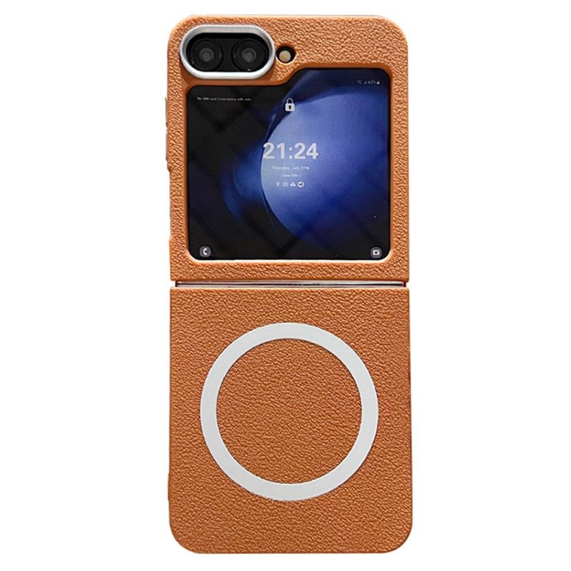 Κάλυμμα Samsung Galaxy Z Flip 7 Fe Δερμάτινη Υφή