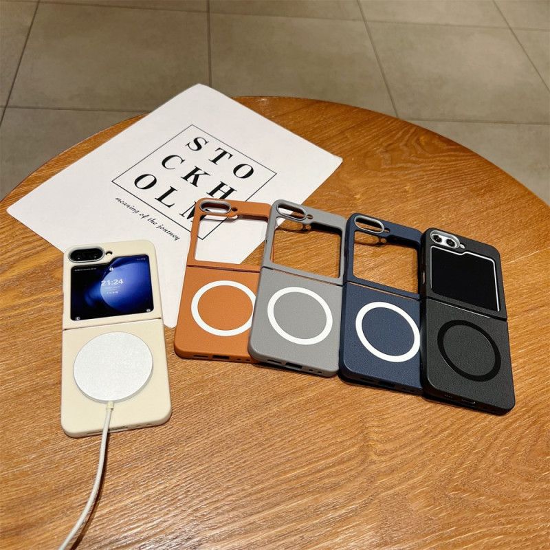 Κάλυμμα Samsung Galaxy Z Flip 7 Fe Δερμάτινη Υφή