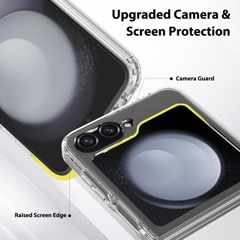 Κάλυμμα Samsung Galaxy Z Flip 7 Fe Διαφανές Μονόχρωμο Σχεδιασμός