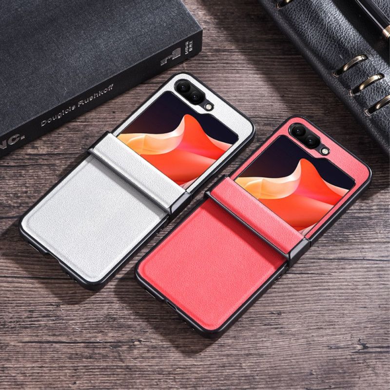 Κάλυμμα Samsung Galaxy Z Flip 7 Fe Εξαιρετικά Λεπτό Δέρμα Από Τεχνητό Δέρμα