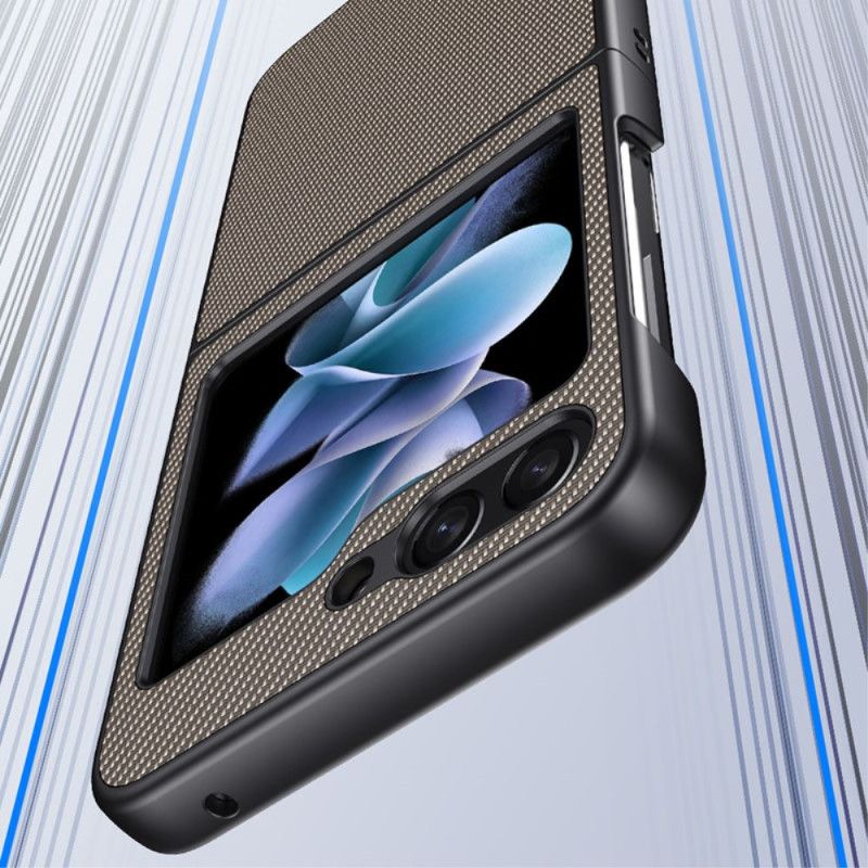 Κάλυμμα Samsung Galaxy Z Flip 7 Fe Φινίρισμα Από Ανθρακονήματα Σιλικόνης