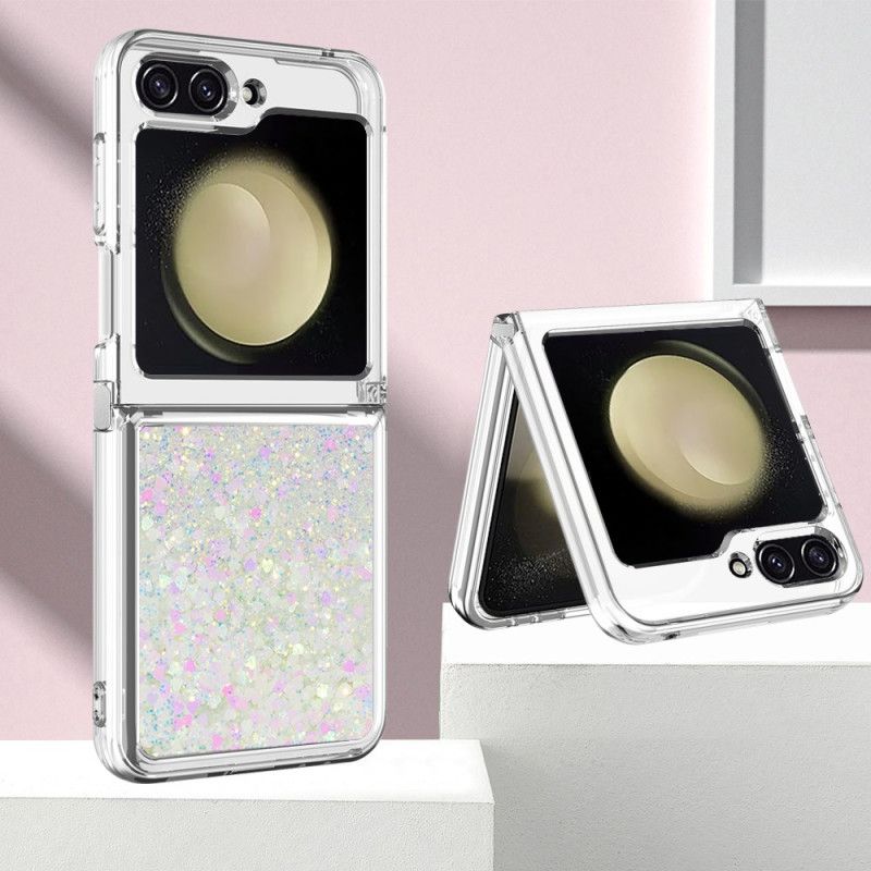 Κάλυμμα Samsung Galaxy Z Flip 7 Fe Γκλίτερ Σιλικόνης