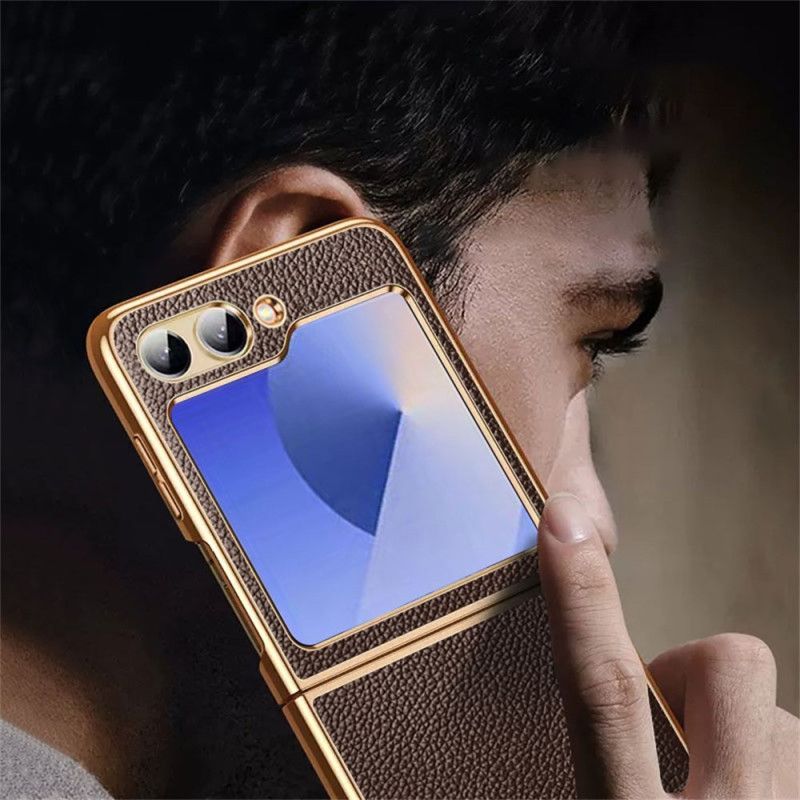 Κάλυμμα Samsung Galaxy Z Flip 7 Fe Γνήσιο Δέρμα