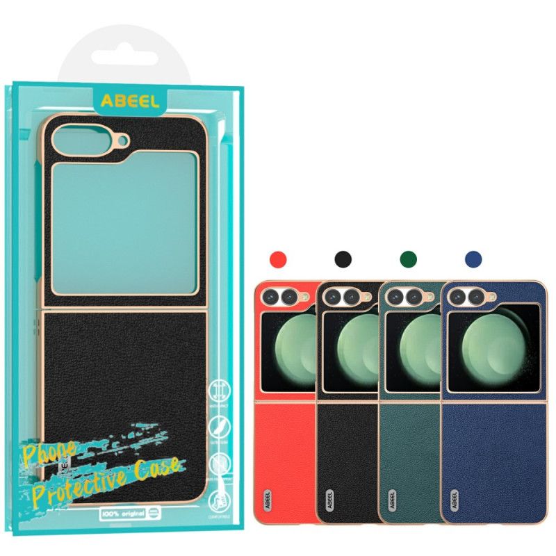 Κάλυμμα Samsung Galaxy Z Flip 7 Fe Κλασικό Δέρμα Abeel Σιλικόνης