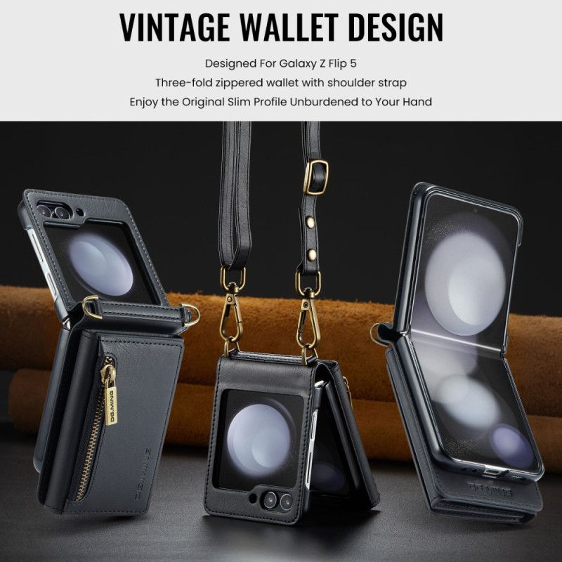 Κάλυμμα Samsung Galaxy Z Flip 7 Fe Λουράκι Χιαστί Dg.ming Σιλικόνης