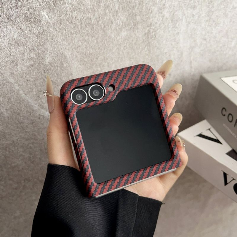 Κάλυμμα Samsung Galaxy Z Flip 7 Fe Μαγνητική Υφή Ινών Άνθρακα