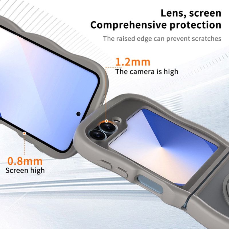 Κάλυμμα Samsung Galaxy Z Flip 7 Fe Περιστρεφόμενη Βάση Και Ενσωματωμένος Καθρέφτης