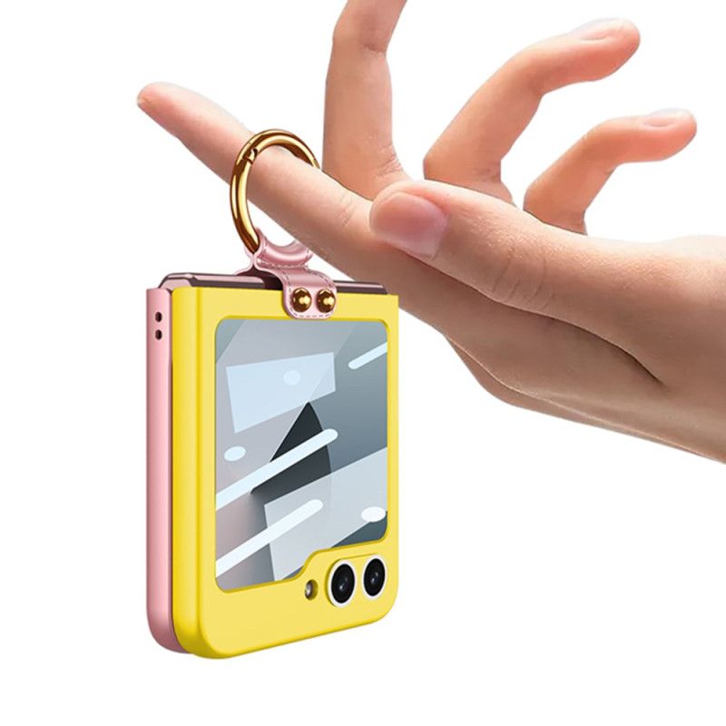 Κάλυμμα Samsung Galaxy Z Flip 7 Fe Προστατευτικό Μαγνητικού Μεντεσέ Και Δίχρωμη Βάση