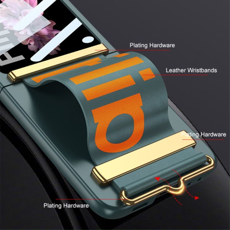 Κάλυμμα Samsung Galaxy Z Flip 7 Fe Προστατευτικό Οθόνης Με Λουράκι & Πίσω Μέρος Gkk