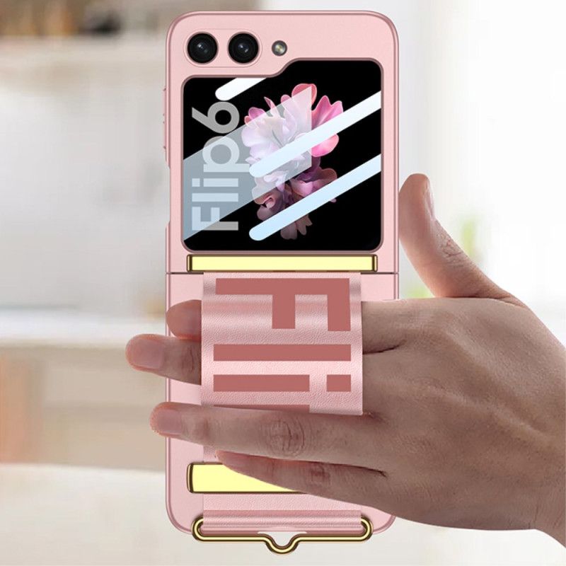 Κάλυμμα Samsung Galaxy Z Flip 7 Fe Προστατευτικό Οθόνης Με Λουράκι & Πίσω Μέρος Gkk