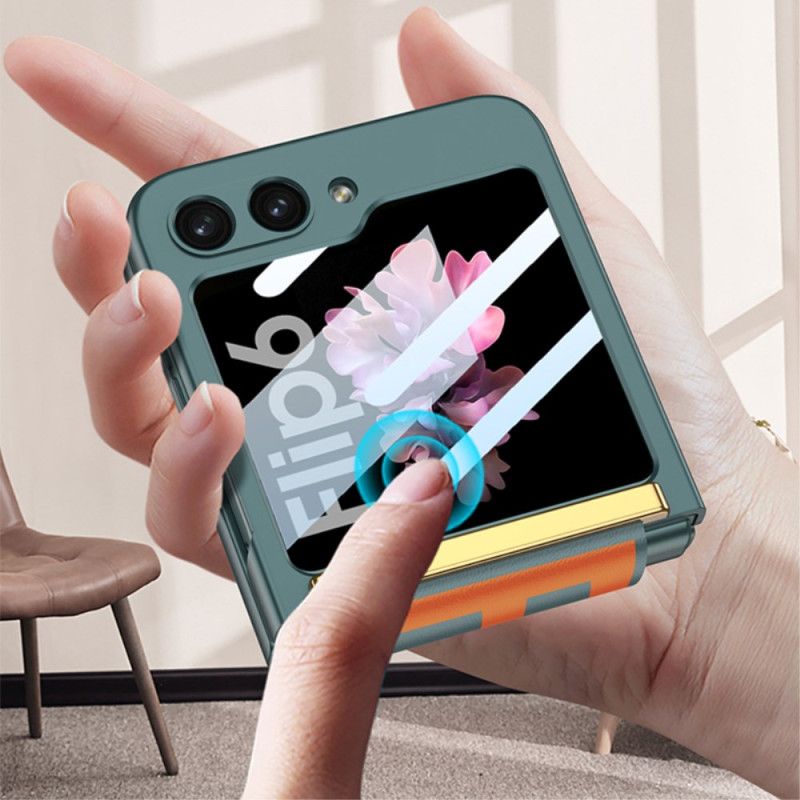 Κάλυμμα Samsung Galaxy Z Flip 7 Fe Προστατευτικό Οθόνης Με Λουράκι & Πίσω Μέρος Gkk
