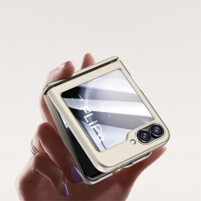 Κάλυμμα Samsung Galaxy Z Flip 7 Fe Προστατευτικό Πίσω Μεντεσέ Από Σκληρυμένο Γυαλί Και Προστατευτικό Οθόνης