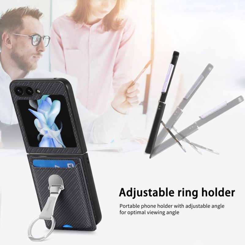Κάλυμμα Samsung Galaxy Z Flip 7 Fe Πτυσσόμενη Βάση Και Θήκη Καρτών