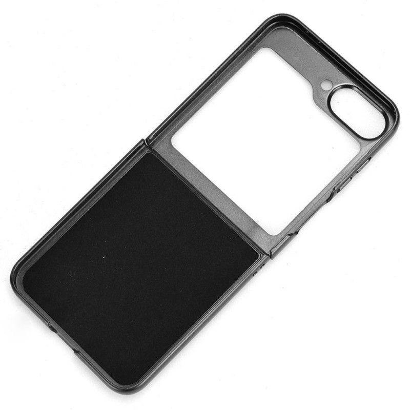 Κάλυμμα Samsung Galaxy Z Flip 7 Fe Ραφή Από Τεχνητό Δέρμα Σιλικόνης