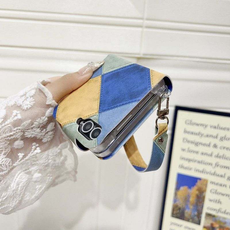 Κάλυμμα Samsung Galaxy Z Flip 7 Fe Ρετρό Με Κούμπωμα Με Πατούσα Γάτας