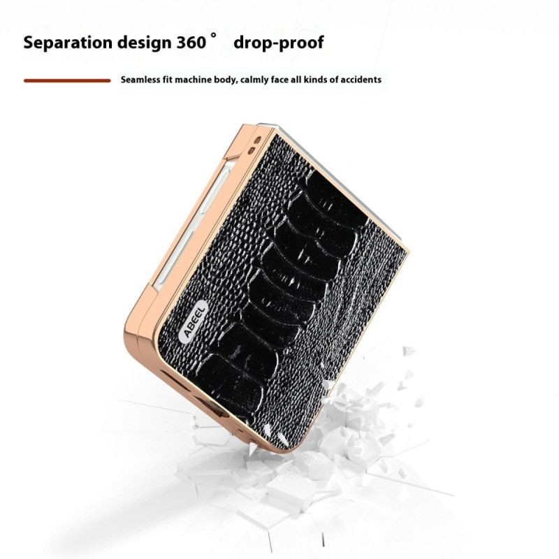 Κάλυμμα Samsung Galaxy Z Flip 7 Fe Στυλ Croco Σιλικόνης