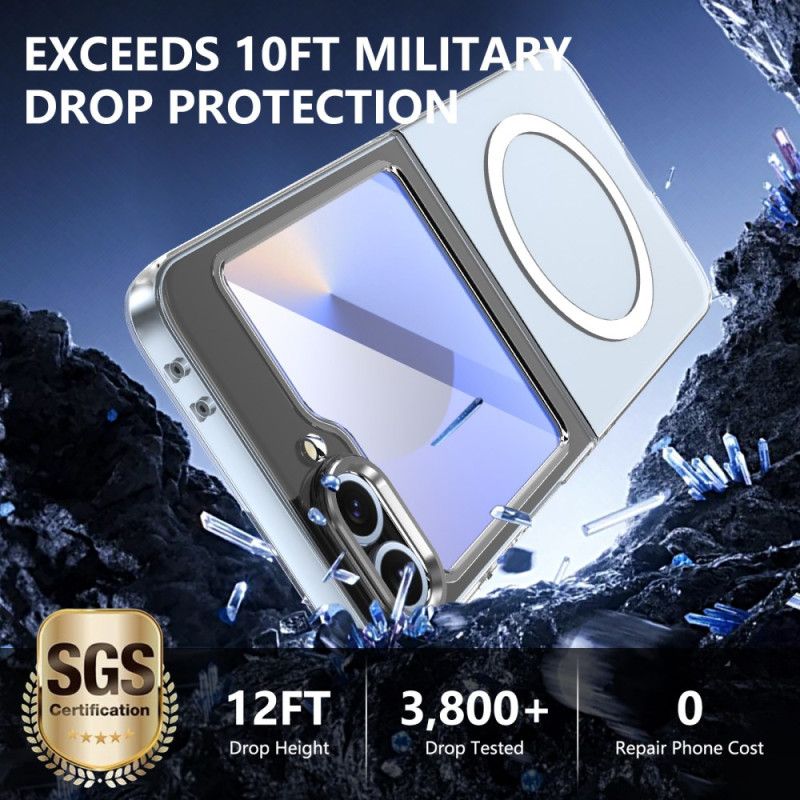 Κάλυμμα Samsung Galaxy Z Flip 7 Fe Συμβατό Με Magsafe Ημιδιαφανές Με Προστατευτικό Οθόνης