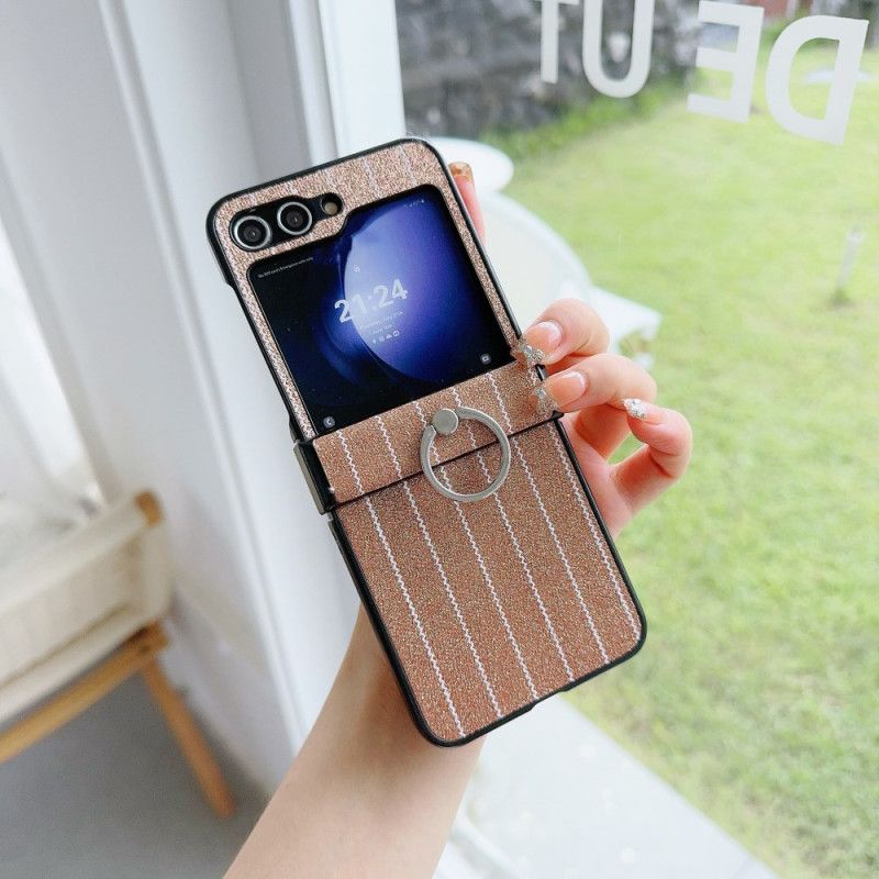 Κάλυμμα Samsung Galaxy Z Flip 7 Fe Θήκες Κινητών Δαχτυλίδι Με Ριγέ Σχέδιο