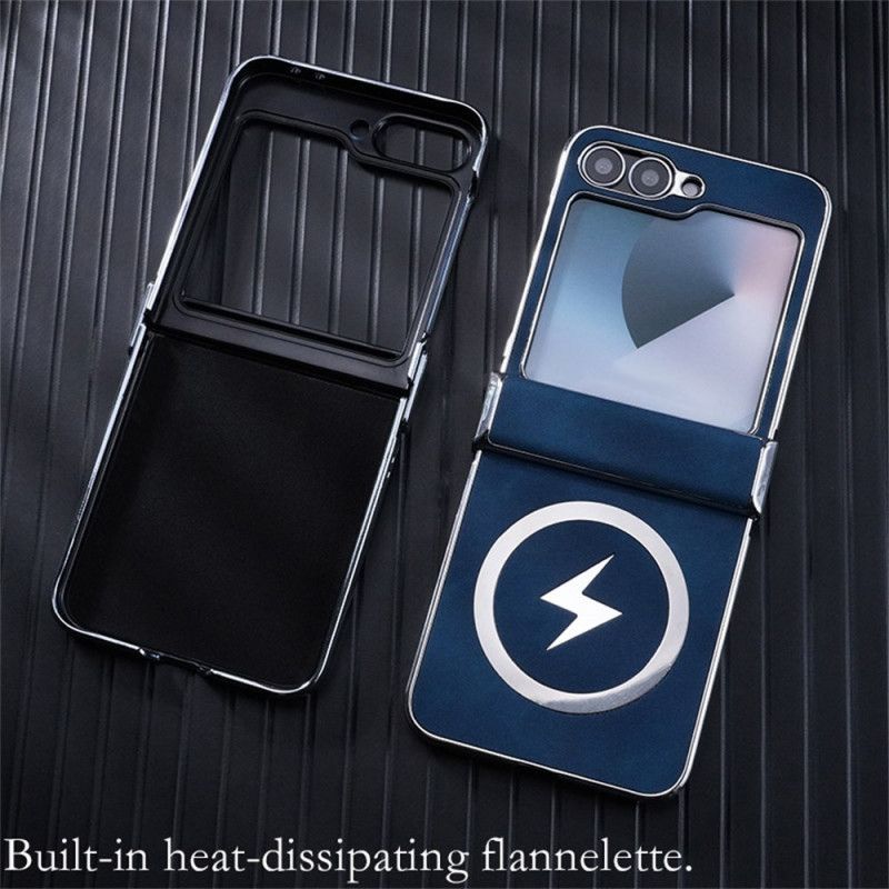 Κάλυμμα Samsung Galaxy Z Flip 7 Fe Θήκες Κινητών Δερμάτινη Βάση Magsafe Συμβατή Με Εφέ