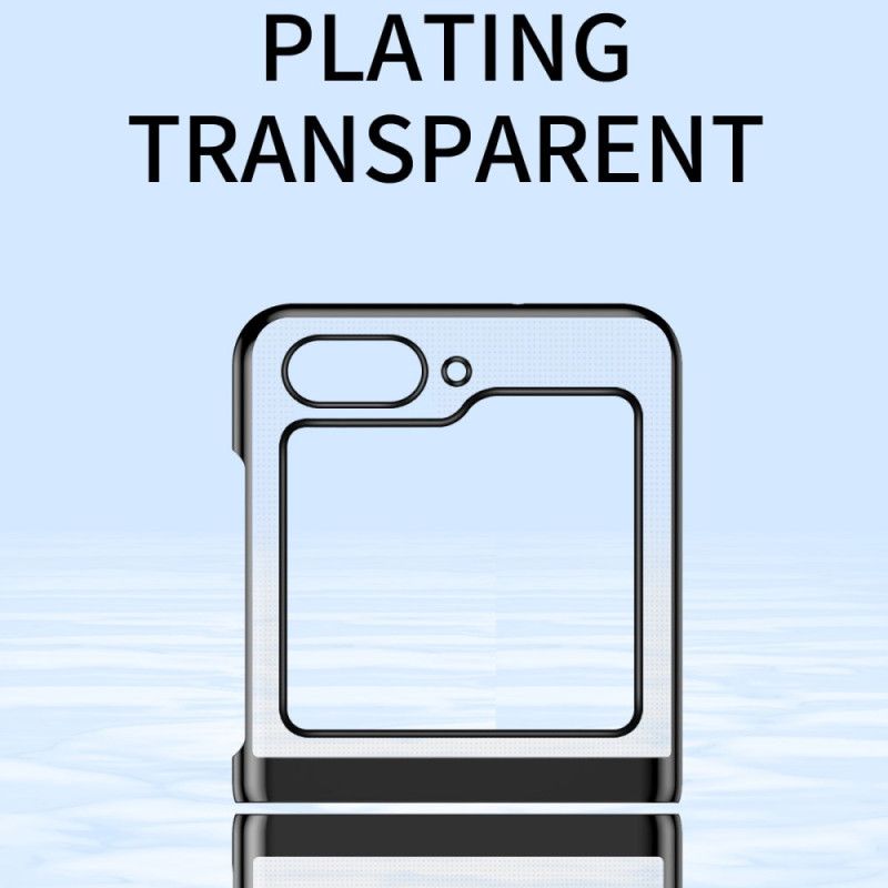 Κάλυμμα Samsung Galaxy Z Flip 7 Fe Θήκες Κινητών Διαφανής Σχεδιασμός Και Μεταλλικό Εφέ