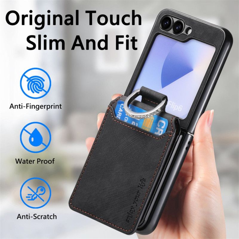 Κάλυμμα Samsung Galaxy Z Flip 7 Fe Θήκες Κινητών Εφέ Σουέτ Με Θήκη Καρτών