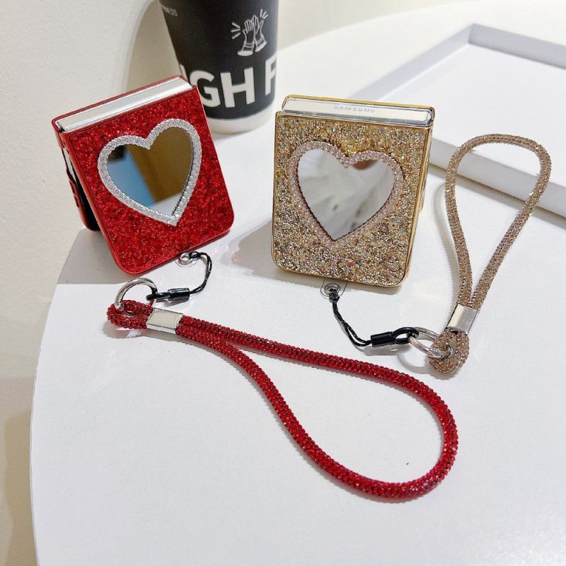 Κάλυμμα Samsung Galaxy Z Flip 7 Fe Θήκες Κινητών Καθρέφτης Και Λουράκι