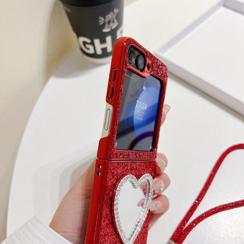 Κάλυμμα Samsung Galaxy Z Flip 7 Fe Θήκες Κινητών Καθρέφτης Και Λουράκι