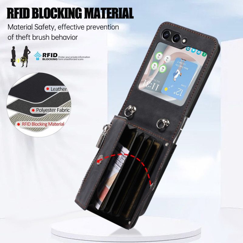 Κάλυμμα Samsung Galaxy Z Flip 7 Fe Θήκες Κινητών Πορτοφόλι Και Ιμάντας Ώμου