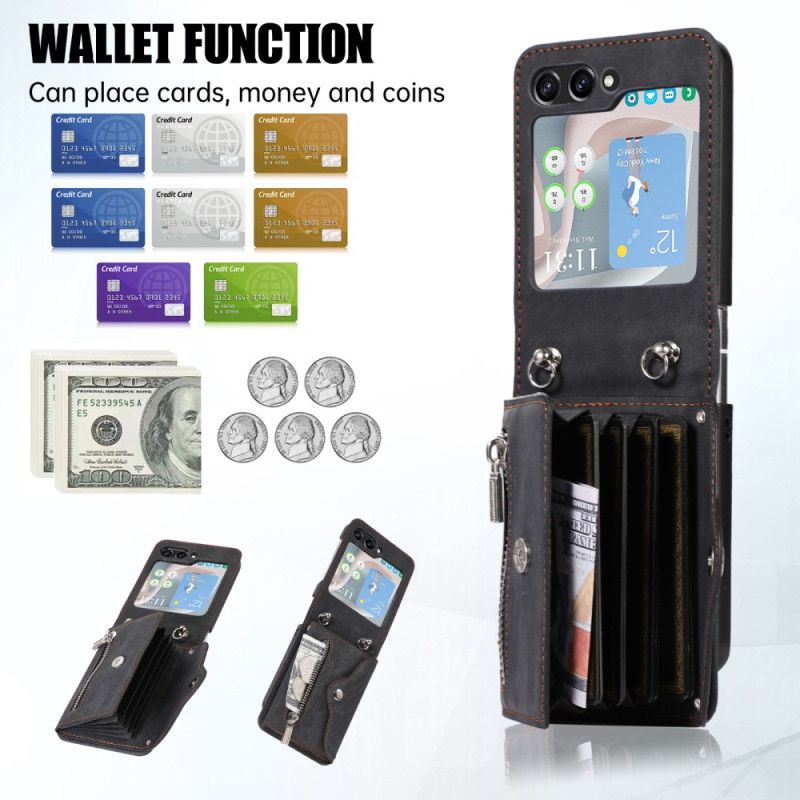 Κάλυμμα Samsung Galaxy Z Flip 7 Fe Θήκες Κινητών Πορτοφόλι Και Ιμάντας Ώμου