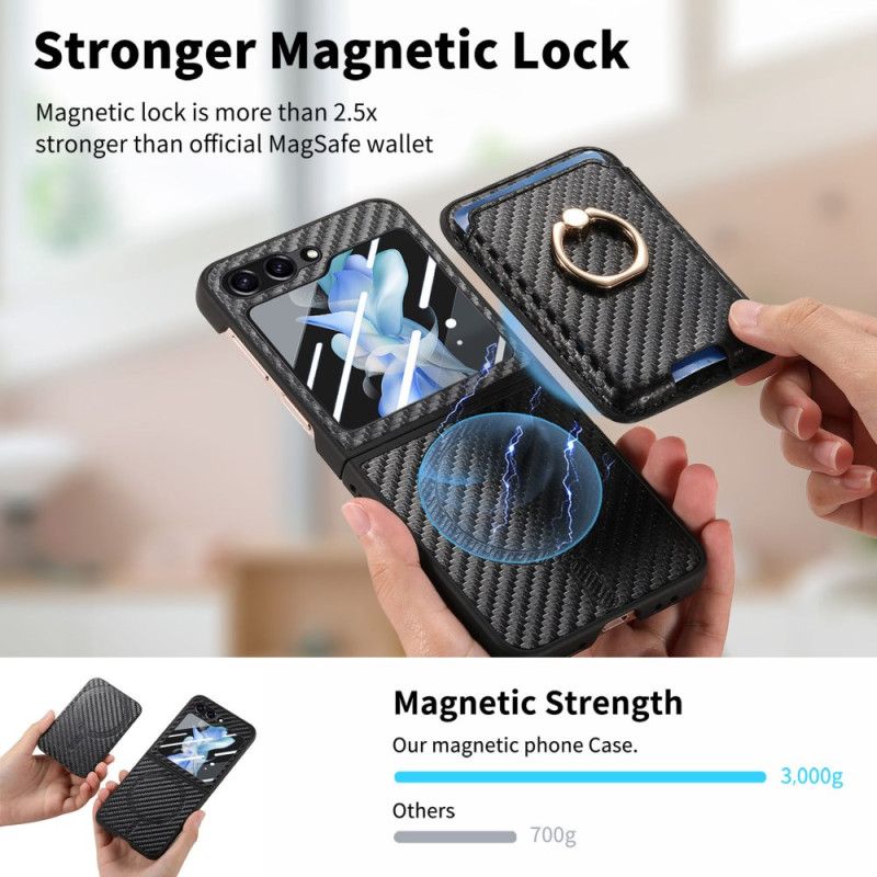 Κάλυμμα Samsung Galaxy Z Flip 7 Fe Θήκες Κινητών Θήκη Για Κάρτες Από Ανθρακονήματα