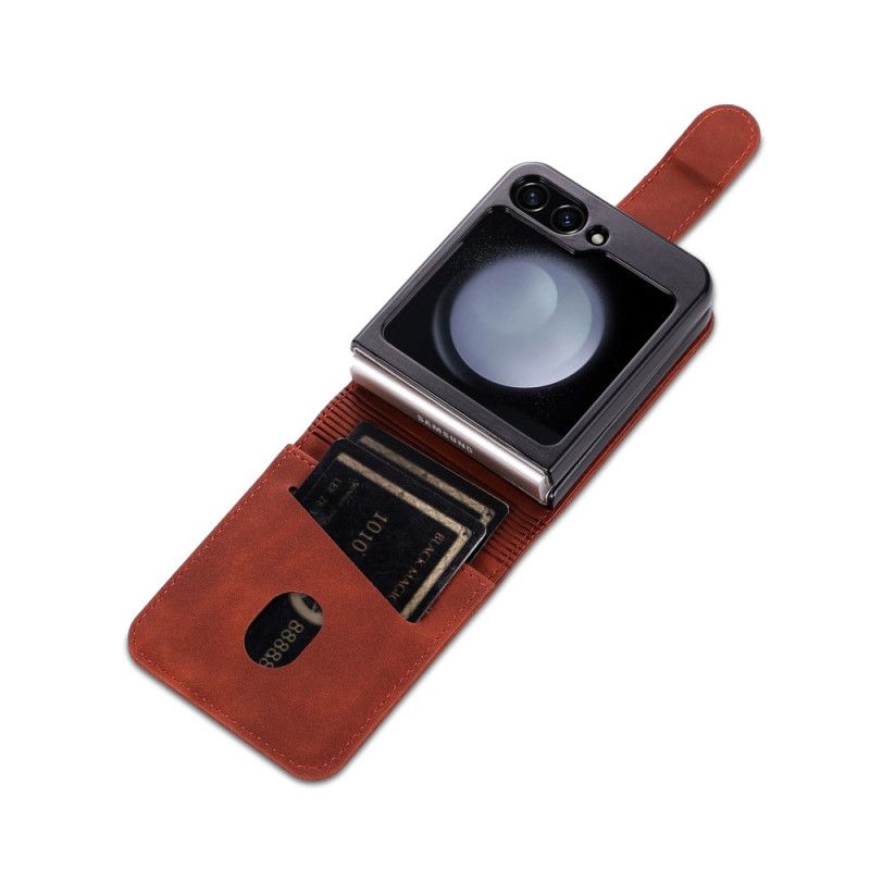 Κάλυμμα Samsung Galaxy Z Flip 7 Fe Θήκες Κινητών Θήκη Καρτών Azns Από Τεχνητό Δέρμα