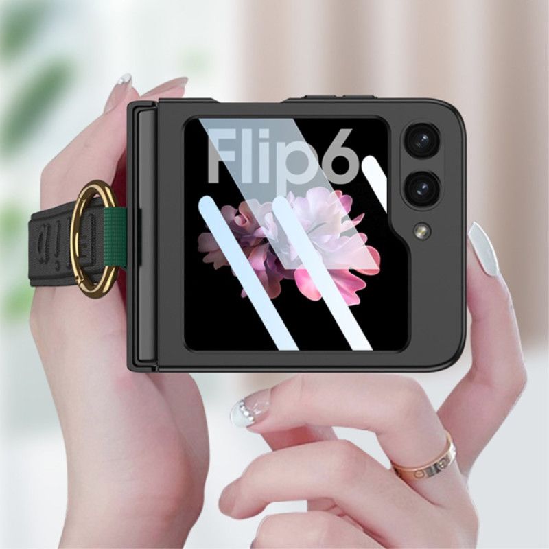 Κάλυμμα Samsung Galaxy Z Flip 7 Fe Θήκη Δαχτυλιδιού Και Λουράκι Gkk