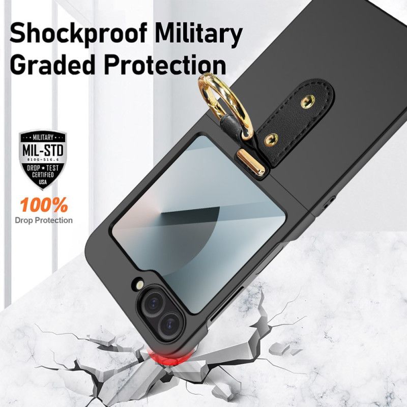 Κάλυμμα Samsung Galaxy Z Flip 7 Fe Θήκη Δαχτυλιδιού Και Προστατευτική Μεμβράνη