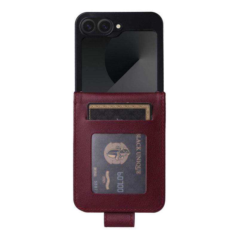 Κάλυμμα Samsung Galaxy Z Flip 7 Fe Θήκη Για Κάρτες Με Εφέ Δέρματος