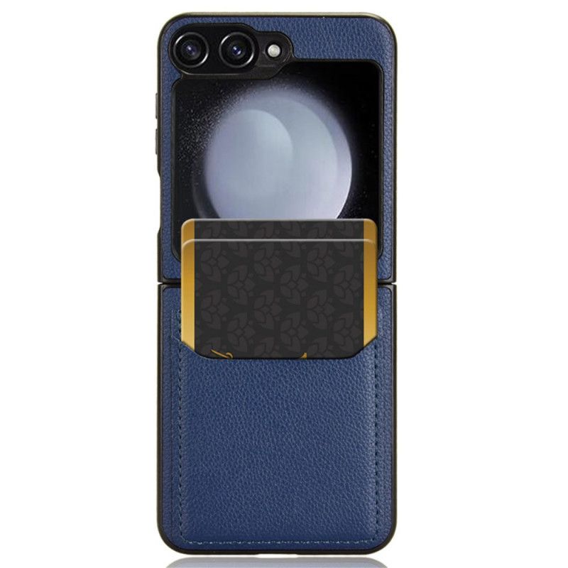 Κάλυμμα Samsung Galaxy Z Flip 7 Fe Θήκη Για Κάρτες Με Υφή Lychee