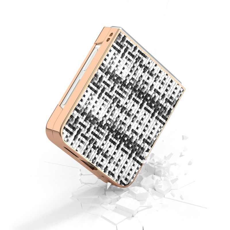 Κάλυμμα Samsung Galaxy Z Flip 7 Fe Υφή Τεχνητού Δέρματος Σιλικόνης