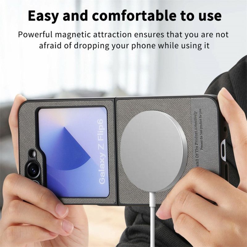 Κάλυμμα Samsung Galaxy Z Flip 7 Fe Υφή Τζιν Συμβατή Με Magsafe
