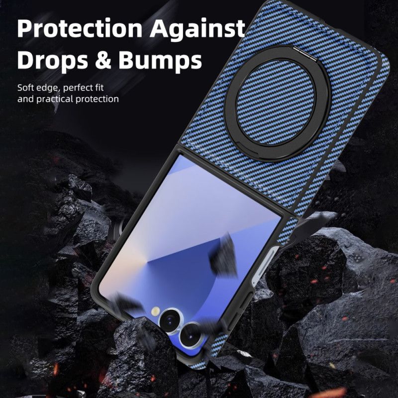 Κάλυμμα Samsung Galaxy Z Flip 7 Μαγνητική Ίνα Άνθρακα