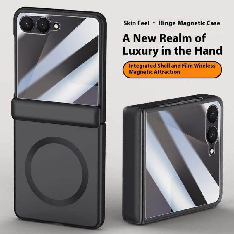 Κάλυμμα Samsung Galaxy Z Flip 7 Μαγνητική Με Μεταλλικό Εφέ